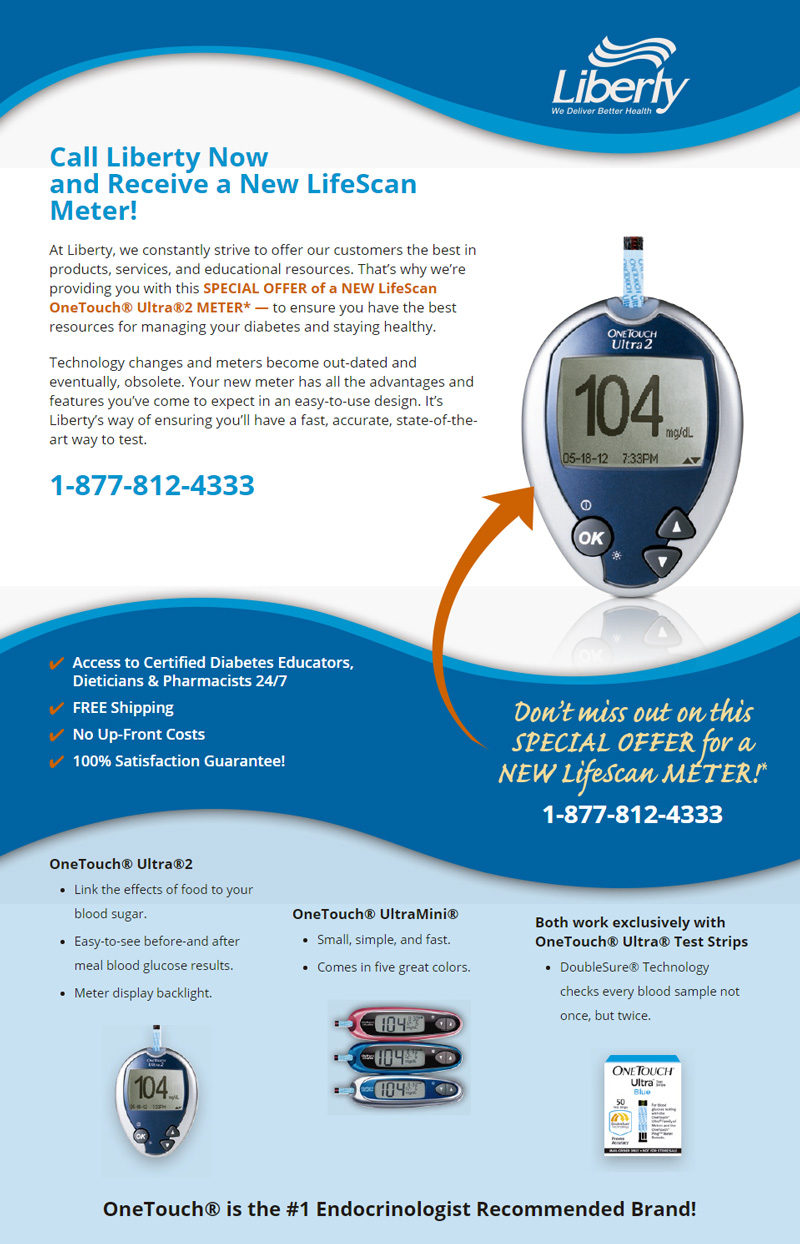 Click Here To Learn More About How You Can Receive a New LifeScan Meter